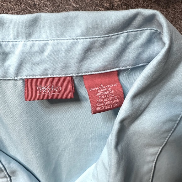 Mossimo Light Blue Collared Tank Top Size L - Picture 2 of 3